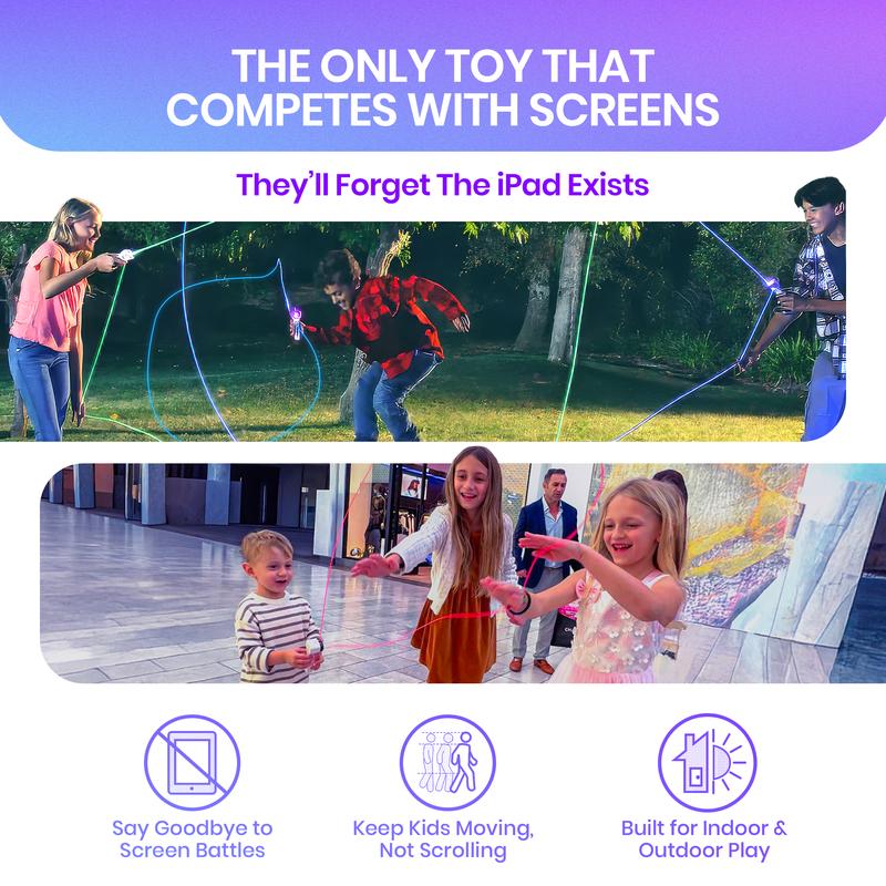 glow-in-the-dark rope launcher toy