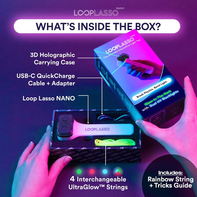 glow-in-the-dark rope launcher toy