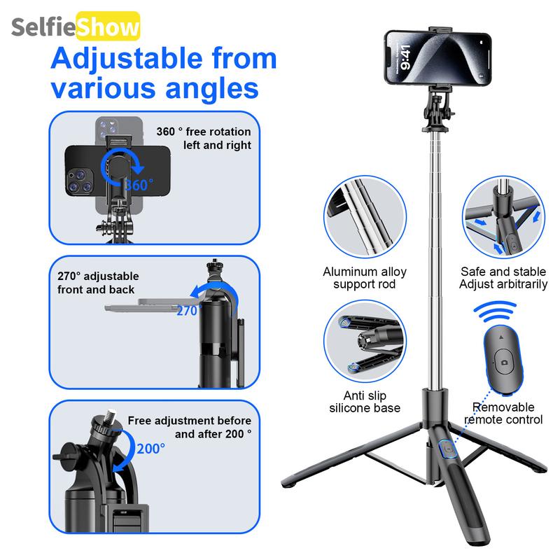 Smart AI face recognition phone tripod, 360° rotation