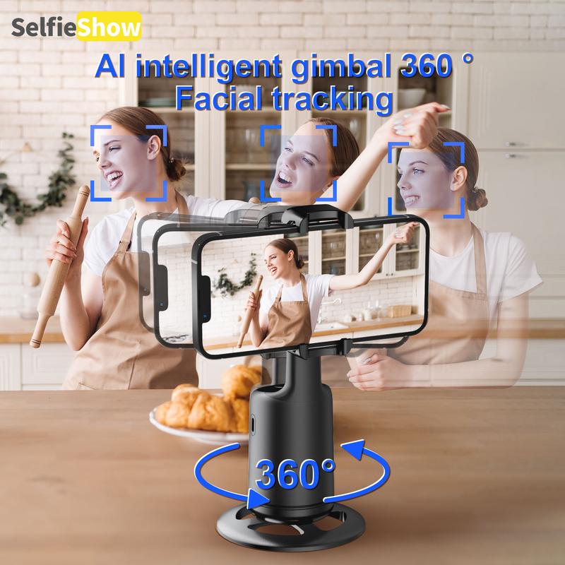 Smart AI face recognition phone tripod, 360° rotation