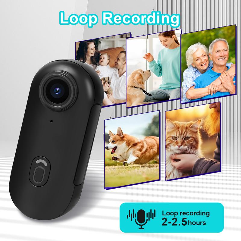 Caméra miniature NUISK : 128 Go, vidéo 4K POV, fixation magnétique