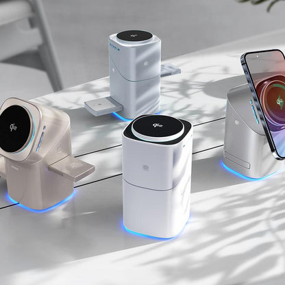 YWZ Qi2 3-in-1 Magnetic Wireless Charger for iPhone, Watch & AirPods