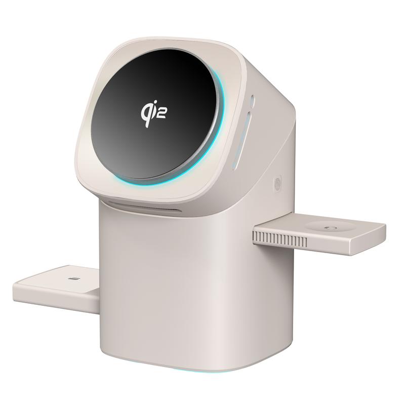 YWZ Qi2 3-in-1 Magnetic Wireless Charger for iPhone, Watch & AirPods