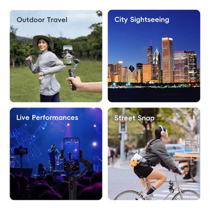 hohem iSteady X3 SE 3-Axis Gimbal Stabilizer: Foldable with Detachable Remote for iPhone 17 & Android