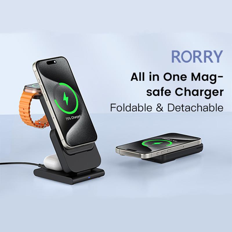 New 3-in-1 charging station, magnetic wireless charging station