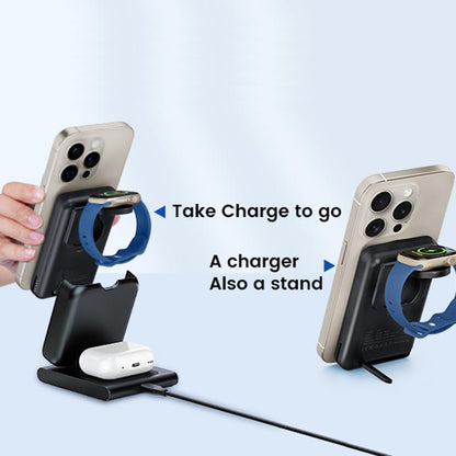 New 3-in-1 charging station, magnetic wireless charging station
